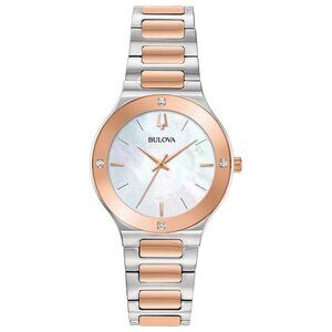 Bulova Women's Millennia Quartz Silver Stainless Steel Watch 32MM 98R274